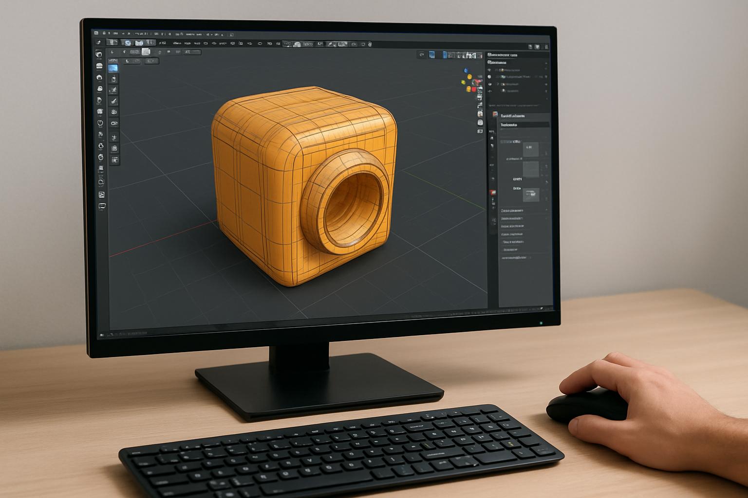 3D modeliranje na zaslonu kot nadaljevanje skeniranja